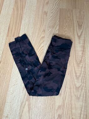 lululemon Brown and Black Camo Leggings